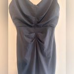 Susana Monaco  V Gathered Strap Tank Dress in Midnight Blue Sz‎ S Photo 5