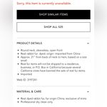 525 America NWT Fur Vest size large 100% Real Natural Rabbit Fur Photo 2