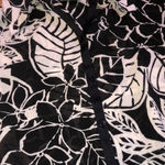 Emma James  Petite Floral Button Up Black Shirt Size 4 Photo 3