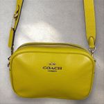 Coach  Jamie Pebbled Leather Camera Bag Crossbody Chartreuse CA207 Photo 3
