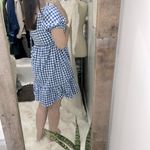 In Bloom In Loom Blue and White Ruffled Tiered Sundress size large Photo 3