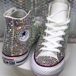 High Top Shoes AB Rhinestones SIZE 9.5 Pink Photo 2