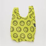 Baggu Yellow Happy Baby  Reusable Tote Bag - Folds to 4x4” - All Smiles 😃 NWT Photo 0