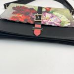 House Of Disaster Purse Floral Embroidery Painting Black Photo 3