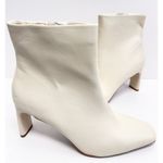 Alfani  Boots Size 11 Cream Square Toe Block Heel Faux Leather Rubber Sole Photo 4