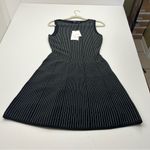 Theory  Panel Knit Sleeveless Dress Womens Size P / 0 Black White Stretch‎ NEW Photo 10