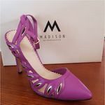 ShoeDazzle Alessandra Purple Heels – Size 8.5, 4.5" Heel Photo 2