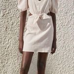 ZARA Blogger Favorite Cut Out Linen Blend Dress. Size S Photo 0