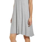 Loveappella Gray Jersey Trapeze Swing Dress Photo 0