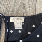 J.Crew  Size XXS Black and White Polka Dot Top. Photo 4