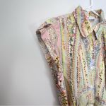 ZARA  Paisley Printed Midi Belted Shirt Dress Size XL Photo 8