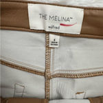 Aritzia  The Melina Vegan Leather Pants Camel Size 6 Straight Leg Photo 5