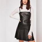 Free People 89.  Sweet Talk Vegan Leather Mini Dress Photo 1