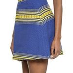 Alice + Olivia  Russo Skirt, Blue/ Yellow Size 12 Retail $275 Photo 2