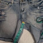 Red Rivet Y2K  Mid Rise Denim Shorts Junior 7 Light Wash Photo 6