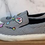 Mira Mikati women’s embroidered houndstooth slip-on skate sneakers IT 41 US 11 Photo 4
