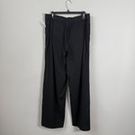 Vince  Linen Wide Leg Pull On Trousers Womens Large Black Career Professional NWT Photo 4