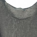 Annette Görtz L linen tank Knit Sweater Sleeveless Top Open Weave Shell Womens Black Size L Photo 2