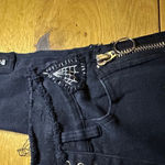 Current Mood Dolls Kill Stitch Lace-Up Patchwork Jeans black stretch denim s Photo 4