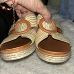 Baretraps Tan and Brown Sandals with Textured Bow Photo 5