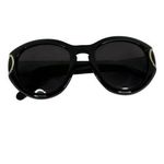 Salvatore Ferragamo SF818S 001 54 21 Classic Black/ Gold Oversized Sunglasses Photo 2