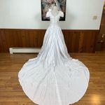 Alfred Angelo Stunning Vintage 90s  Basque Waist Wedding Gown! Photo 6