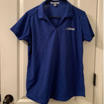 Port Authority Ashley Furniture Women's Short Sleeve Work Polo Shirt Top Size Large Royal Blue Photo 0