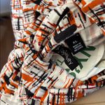 Relativity  Abstract Orange and Black Top xl Photo 3