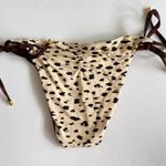 PQ Swim Wild Heart Reversible Tie Bikini Bottom S NWT Brown Photo 1