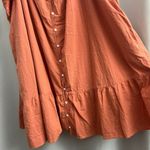 Universal Threads Universal Thread 3X Orange Tent Dress Midi Sleeveless Rustic Ruffle Trim Target Photo 5