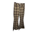 Forever 21 Wide Leg Plaid Flare Pants Sz 29 Stretch Photo 3