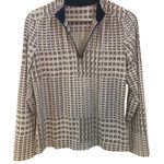 Tail medium 3/4 zip long sleeve tan white Photo 0