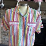 Banana Republic  Pastel Striped Button-Down Shirt Photo 3
