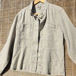 Flax  Clothing MILITARY JACKET 100% Linen Natural Beige Pockets P/4 Photo 0