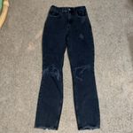 Abercrombie & Fitch Abercrombie &‎ Fitch A&F Curve Love ‘90s Straight Ultra High Rise Black Jeans 24 Photo 3