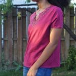 Requirements 🍁 Short Sleeve Beaded V-Neck Sweater‎ Photo 1