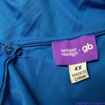 Unique Vintage Unique‎ Vintage Gwynnie Bee Contrast Trim Blue Dress, 4X Photo 12