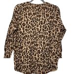 Joie  Leopard Women’s Small Wool Cashmere Sweater Neutral Warm Natural Fibers Photo 2