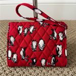 Vera Bradley Turnlock Zip Quilted Wallet Wristlet Playful Penguins Red Black Photo 2