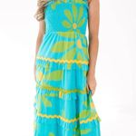 Impeccable Pig J Marie Indi Tier Ric Rac Midi Dress Aqua Photo 0