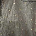 Madewell Black Gold Studded Cigarette Jeans Size 10 High Rise Photo 2