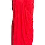 SheIn Womens Curve Drape Faux Wrap Sleeveless Bold Red Dress - Sz 3X Photo 0