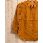 EXPRESS  small relaxed half sleeve portofino shirt -   Mustard Yellow Photo 3