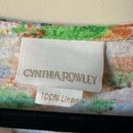 Cynthia Rowley 100% Linen Italian Villa Tee Top Cap Sleeves Blouse Size Medium Photo 1