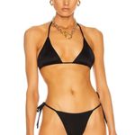 Revolve Aexae Swim Tyra Black Bikini Swimsuit Set Photo 1