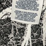 Angels Forever Young medium pullover hi low blouse black white floral tie front Photo 9