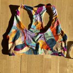 Booty By Brabants scoop neck top sports bra multi color geometric print Photo 1