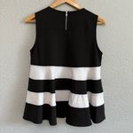 NWT WHY Dress Swing Pleated Top Size‎ Small Black Photo 1