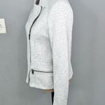 Gap Sz M  French Terry Light Grey Moto Jacket $70 MSRP Photo 3