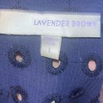 Lavender Brown  Cedrick eyelet peasant blouse Photo 3